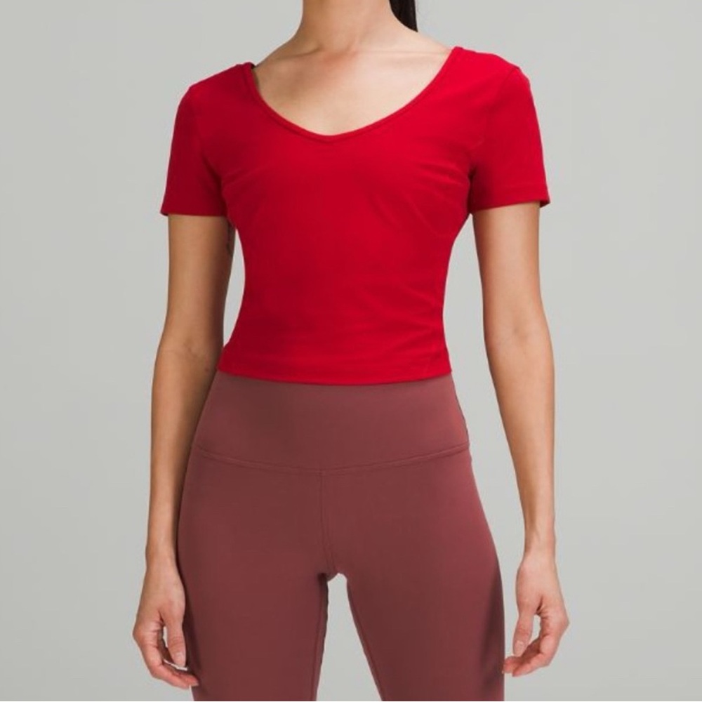 Lululemon Align T-Shirt Dark Red